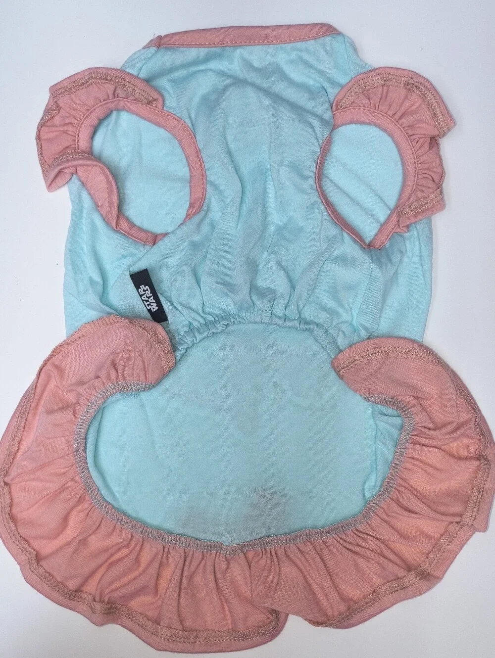 Star Wars Baby Yoda Ruffle One-Piece - Light Blue & Pink